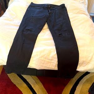 Black Jeans, size 32/32, holes on jeans for design,